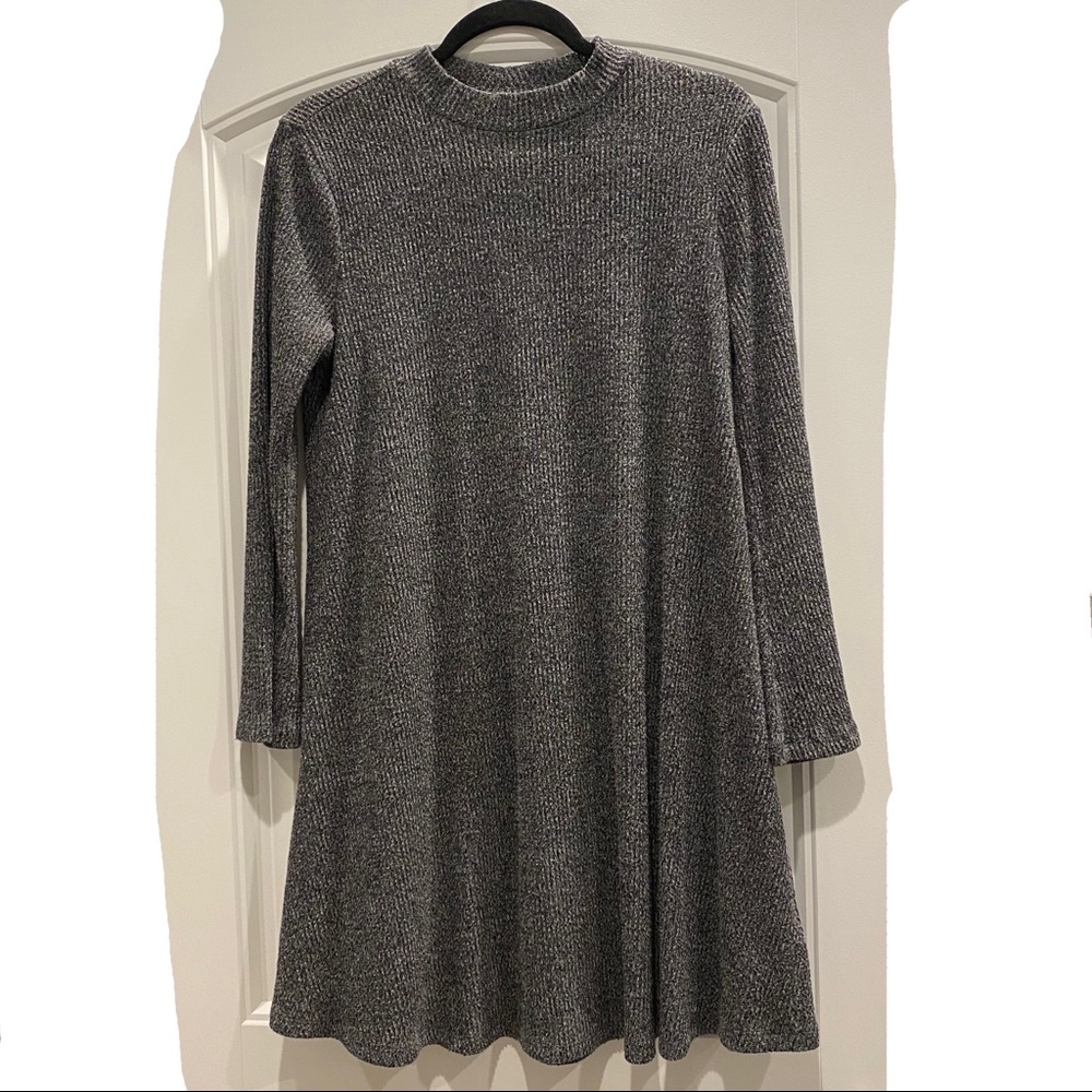 Old Navy Gray Sweater Dress with Flare Arms